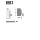 Надувной коврик High Peak Tulsa 6.5 cm Dark Grey (41002)