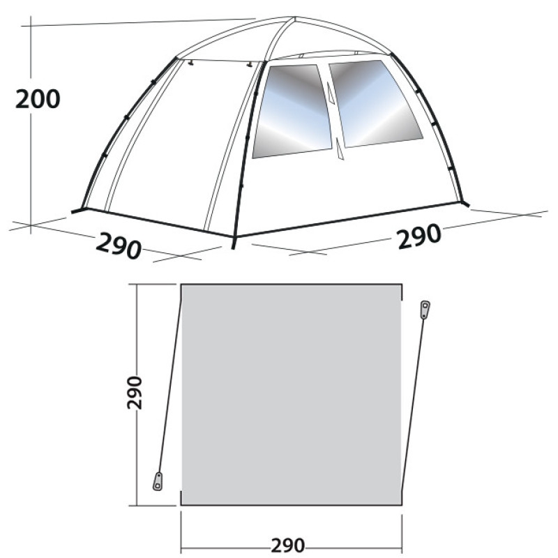 Намет Easy Camp Daytent Granite Grey (120327)
