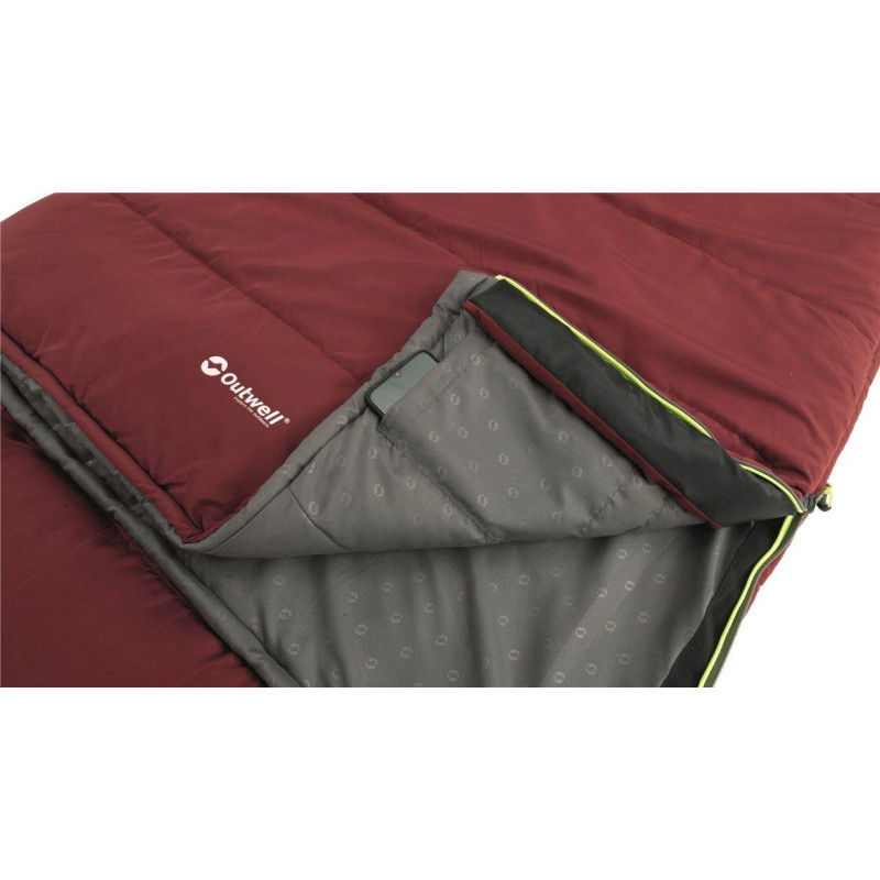 Спальний мішок Outwell Contour Lux Reversible/-3°C Red Right (230383)