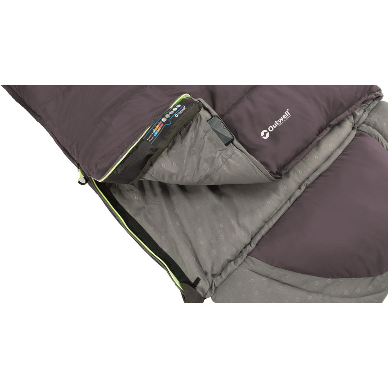 Спальний мішок Outwell Contour Reversible/+2°C Dark Purple Left (230364)