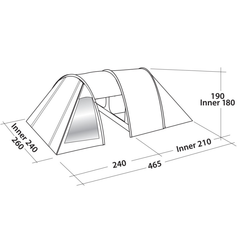 Палатка Easy Camp Galaxy 400 Rustic Green (120391)