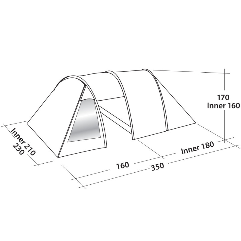 Палатка Easy Camp Galaxy 300 Rustic Green (120390)