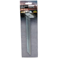 Кільця High Peak Steel Round Peg 20 см 6 шт. Silver (42213)