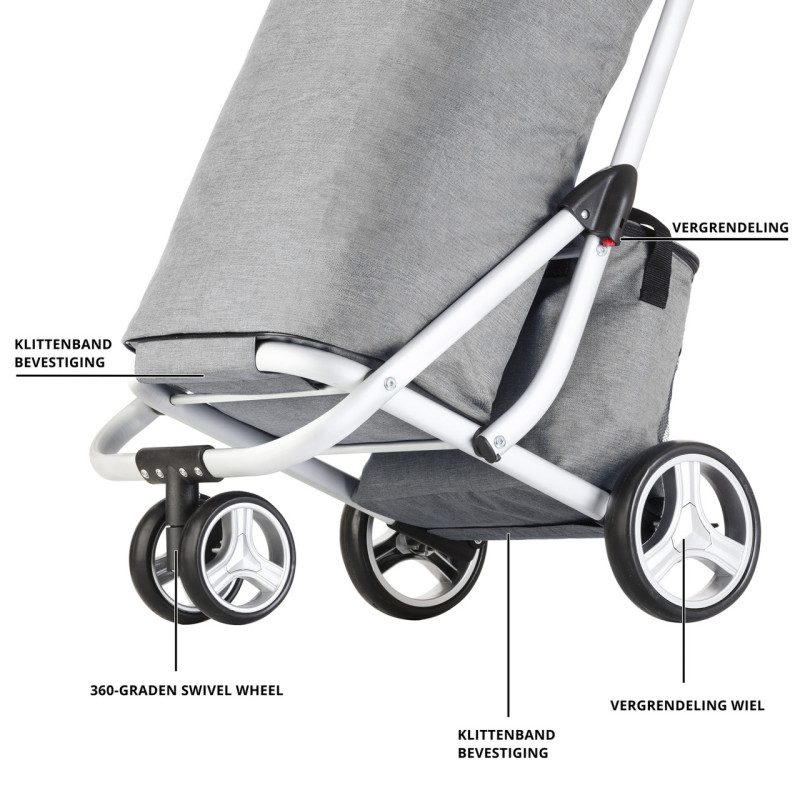 Сумка-візок ShoppingCruiser 3 Wheels 72 Grey (604362)