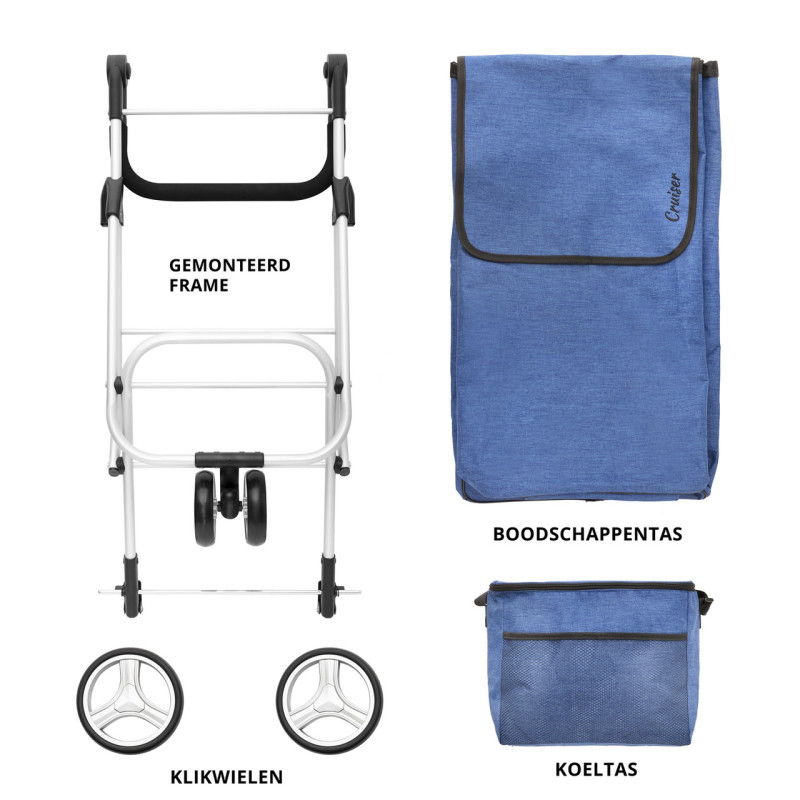 Сумка-візок ShoppingCruiser 3 Wheels 72 Blue (650062)