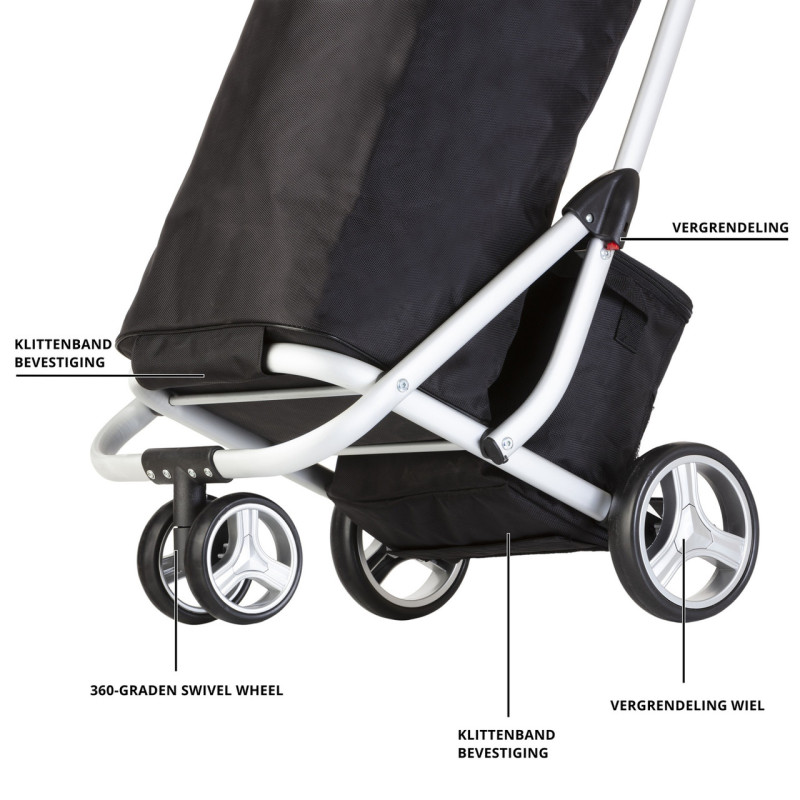 Сумка-візок ShoppingCruiser 3 Wheels 72 Black (604349)