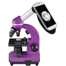 Мікроскоп Bresser Biolux SEL 40x-1600x Purple із адаптером для смартфона (8855600TJ5000)