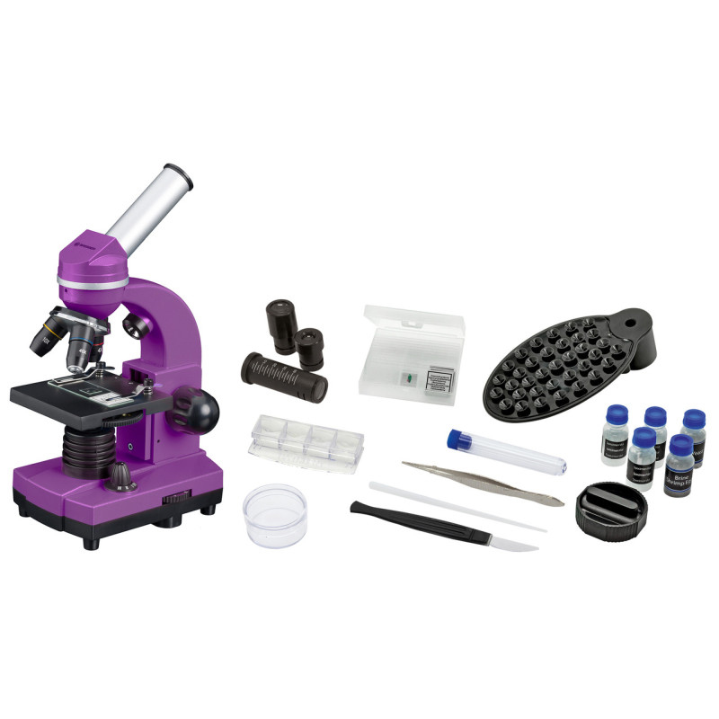 Мікроскоп Bresser Biolux SEL 40x-1600x Purple із адаптером для смартфона (8855600TJ5000)
