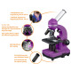 Мікроскоп Bresser Biolux SEL 40x-1600x Purple із адаптером для смартфона (8855600TJ5000)