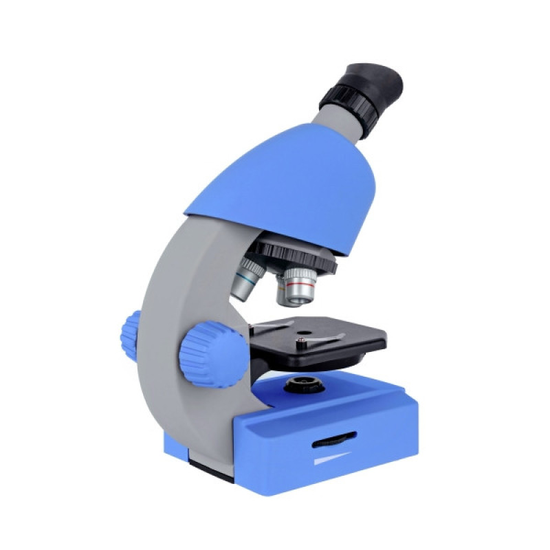 Мікроскоп Bresser Junior 40x-640x Blue з набором для досвіду та адаптером для смартфона (8851300WXH000)