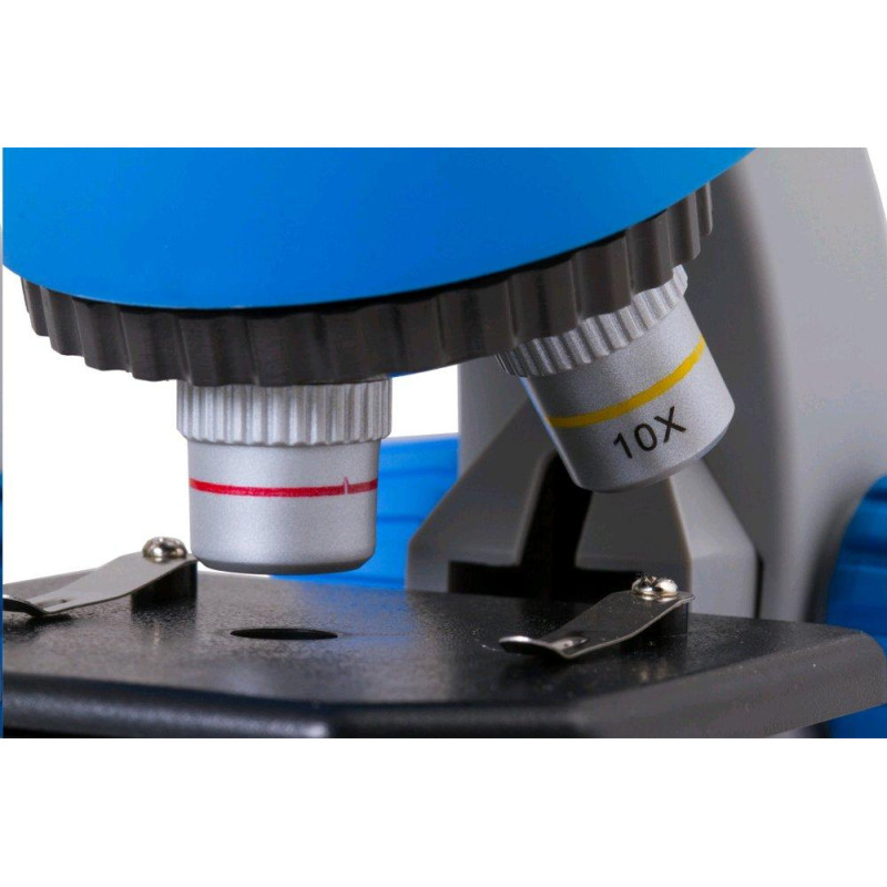 Мікроскоп Bresser Junior 40x-640x Blue з набором для досвіду та адаптером для смартфона (8851300WXH000)