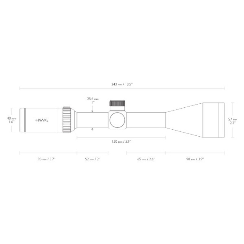 Прицел оптический Hawke Vantage 3-9x50 (Mil Dot)