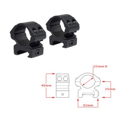 Кільця Hawke Matchmount 1
