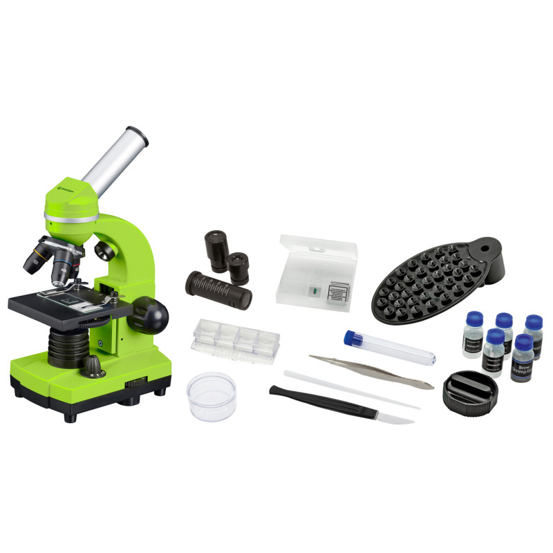 Мікроскоп Bresser Biolux SEL 40x-1600x Green із адаптером для смартфона (8855600B4K000)