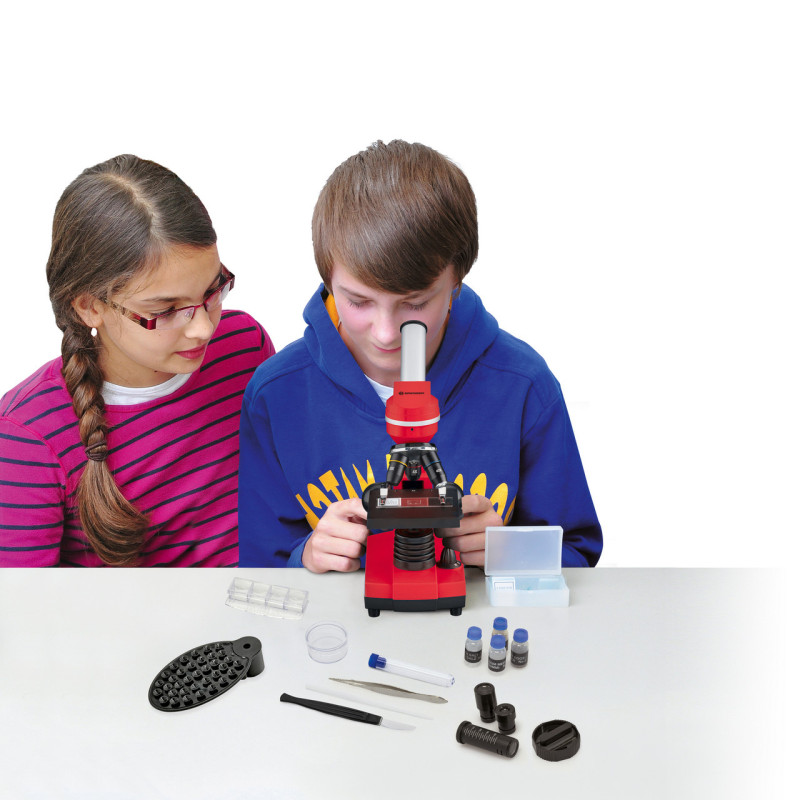 Мікроскоп Bresser Biolux SEL 40x-1600x Red (смартфон-адаптер)