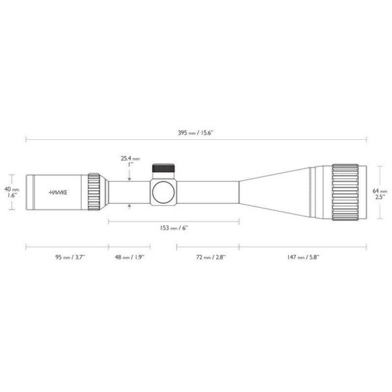 Приціл оптичний Hawke Vantage IR 6-24x50 AO (Mil Dot IR R/G)