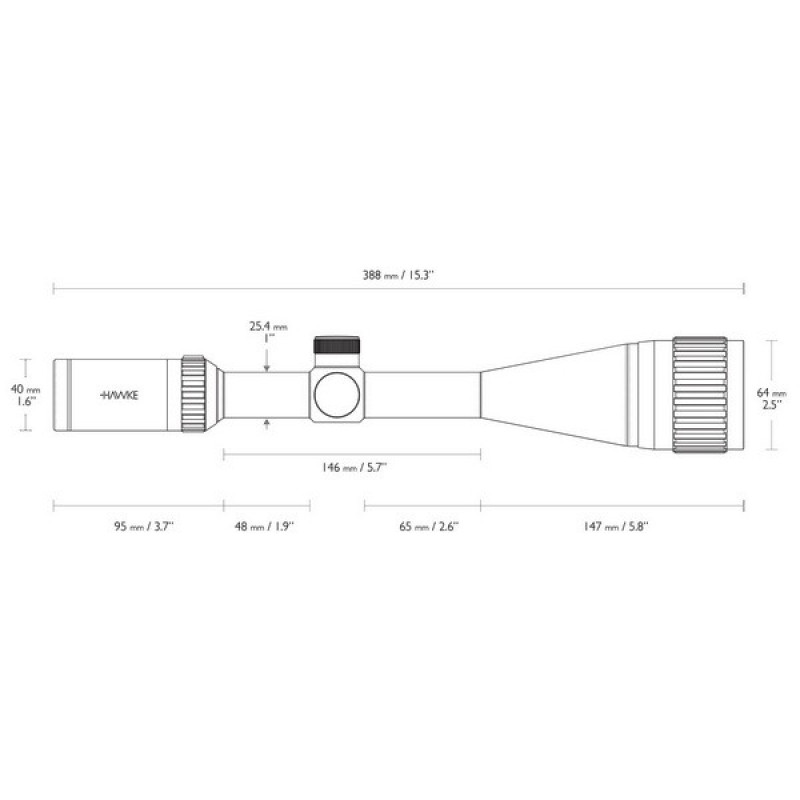 Приціл оптичний Hawke Vantage IR 4-16x50 AO (Rimfire .17 HMR R/G)