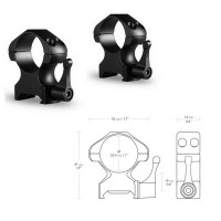 Кільця Hawke Precision Fast Release 1