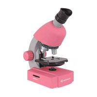 Мікроскоп Bresser Junior 40x-640x Pink з набором для досвіду та адаптером для смартфона (8851300E8G)
