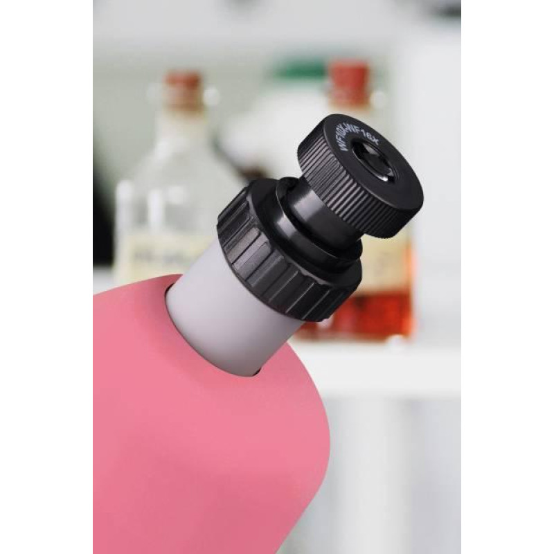 Мікроскоп Bresser Junior 40x-640x Pink з набором для досвіду та адаптером для смартфона (8851300E8G)