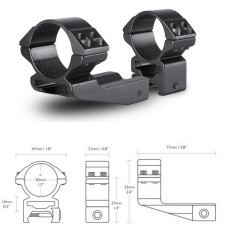 Кільця Hawke Reach Forward 30mm/Weaver/High extension 2