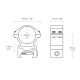 Кільця Hawke Reach Forward 30mm/Weaver/High extension 2