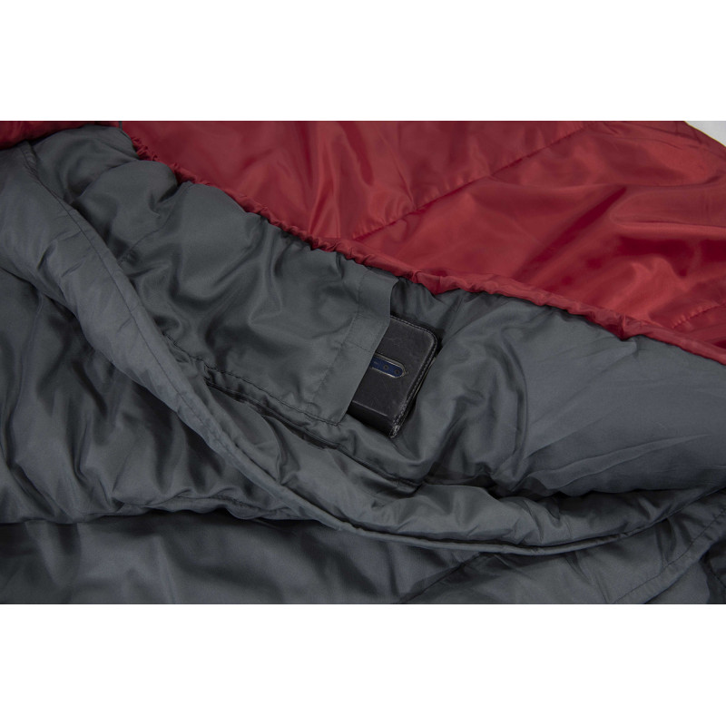Спальный мешок High Peak TR 300/0°C Dark Red/Grey Left (23066)
