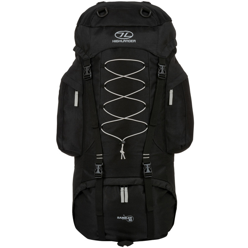 Рюкзак туристический Highlander Rambler 88 Black/Silver (RAM088-BK.SR)