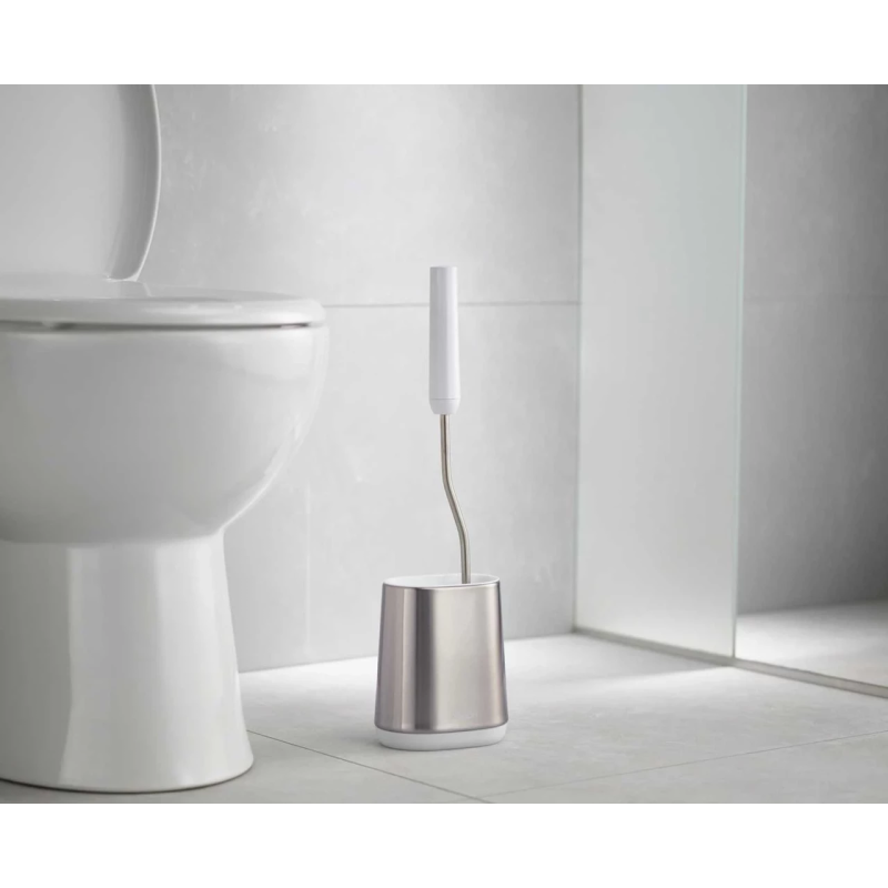 Йоржик туалетний з тримачем Joseph Joseph BATHROOM, білий (70561)