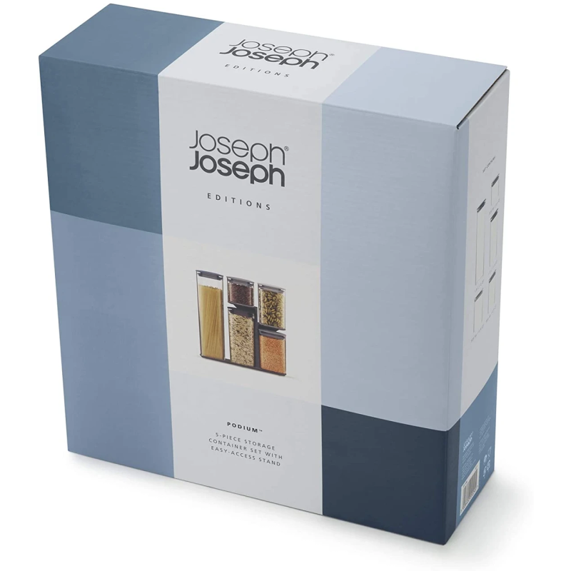 Набір ємностей для зберігання з підставкою Joseph Joseph Joseph Joseph FOOD STORAGE, 31,3 х10, 4х32, 4 см, 81106