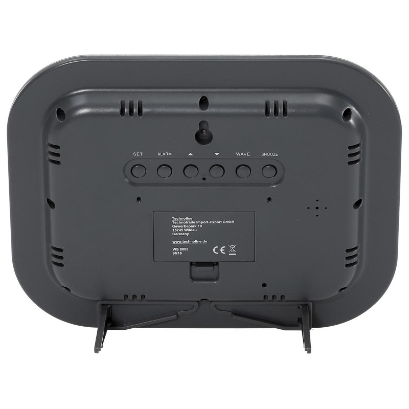 Настінний годинник Technoline WS8005 Silver/Black (WS8005)