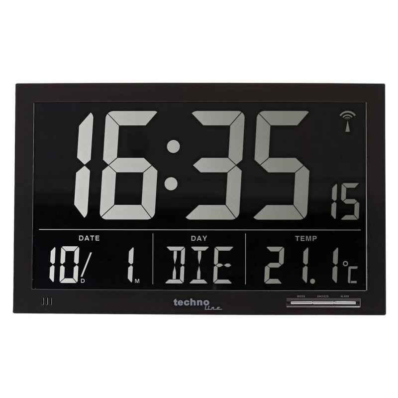 Настінний годинник Technoline WS8007 Black (WS8007)