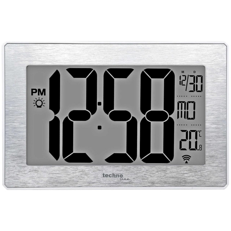Настінний годинник Technoline WS8019 Silver (WS8019)