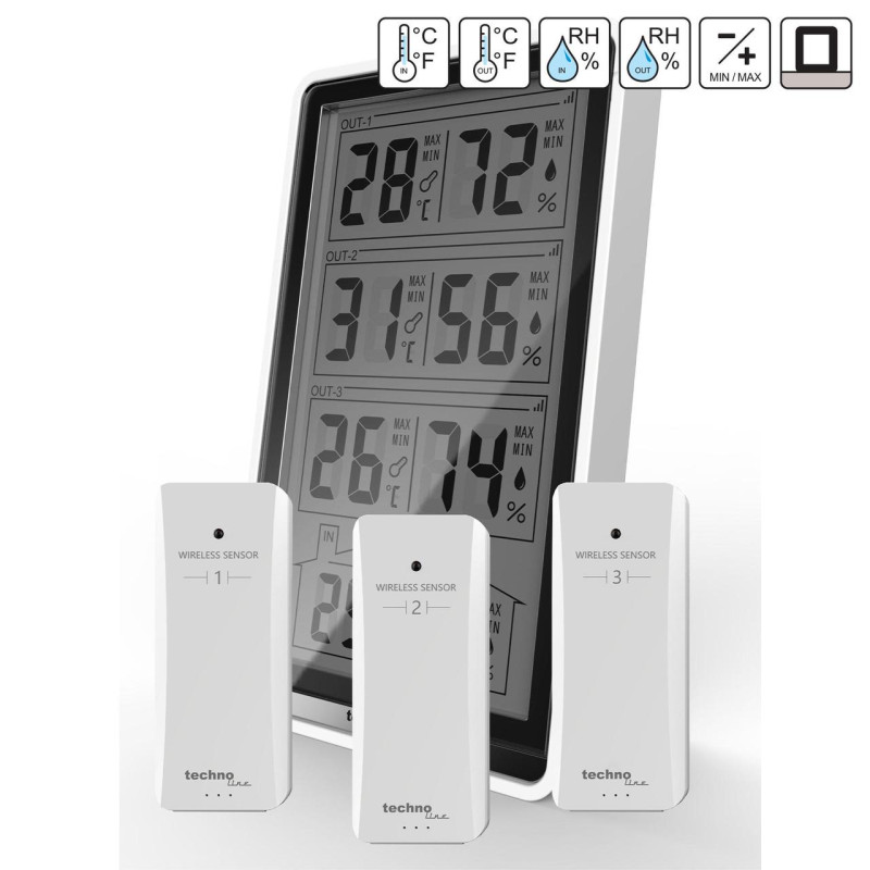 Термогігрометр Technoline WS7060 Black (WS7060)
