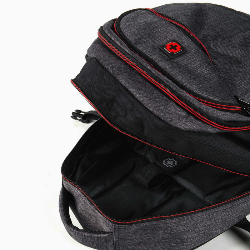 Міський рюкзак Swissbrand Kolding 27 Dark Grey (SWB_Q219BLKOL803U)