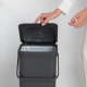 Відро для сміття Brabantia Sort&Go, 40 л, темно-сірий (251047)