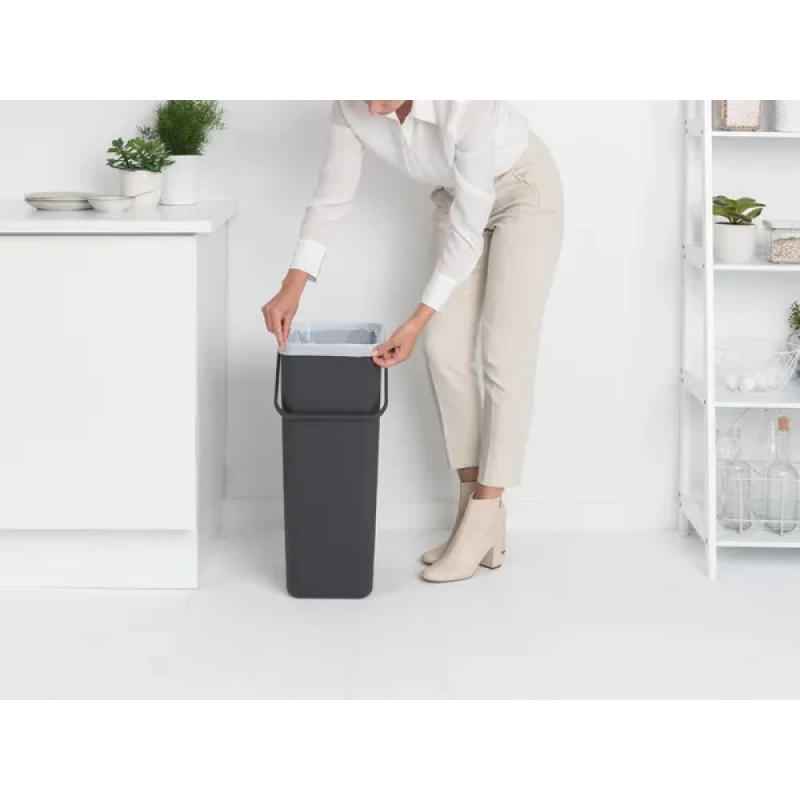 Відро для сміття Brabantia Sort&Go, 40 л, темно-сірий (251047)