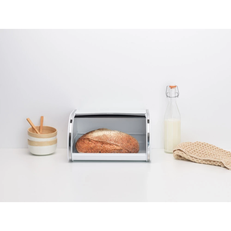 Хлебница с выдвигающейся крышкой Brabantia , 17,3 х 26,5 х 31,6 см, белый (306044)