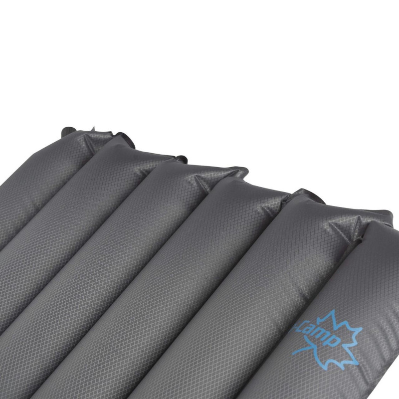 Коврик надувной Bo-Camp Delux 185x50x6.3 cm Grey (3106602)