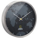 Годинник настінний National Geographic World Map Aluminium (9080000)