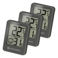 Термометр-гігрометр Bresser Temeo Hygro Indicator (3шт) Grey (7000010QT5000)