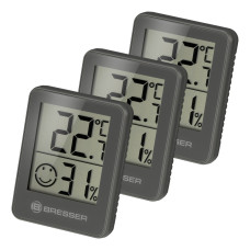 Термометр-гігрометр Bresser Temeo Hygro Indicator (3шт) Grey (7000010QT5000)