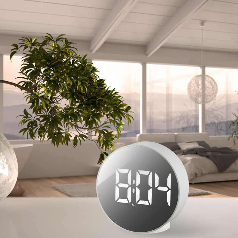 Годинник настільний Bresser MyTime Echo FXR White (8010071GYEWHI)