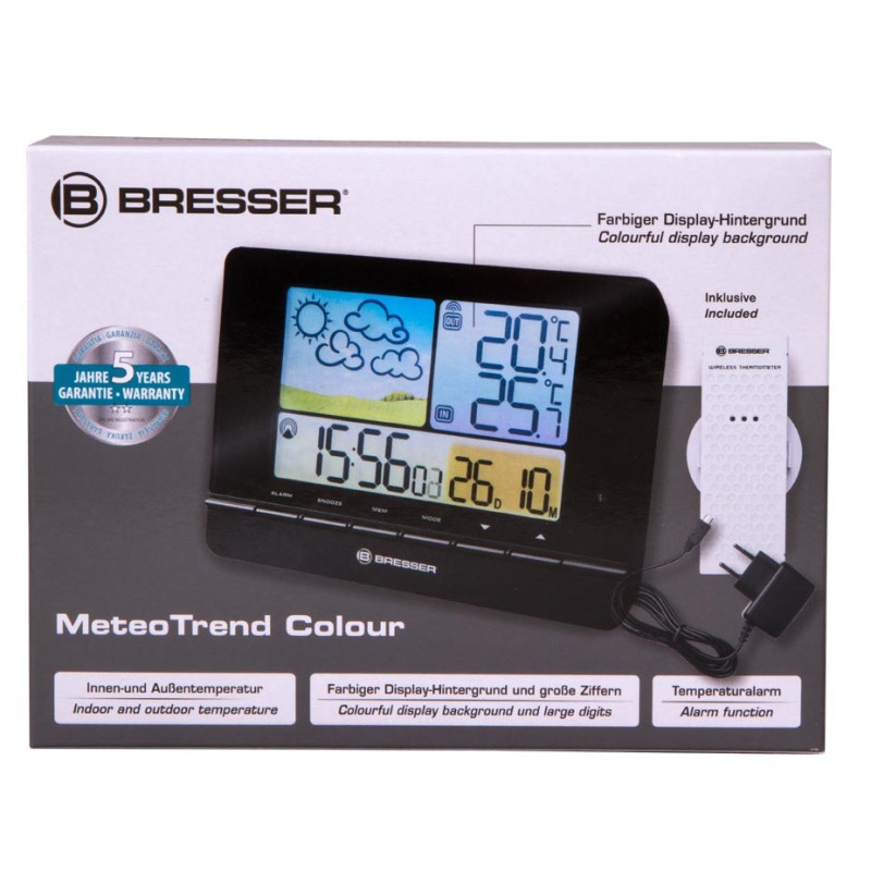 Метеостанция Bresser MeteoTrend Colour (Black) (7007310CM3000)