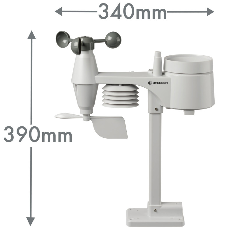Метеостанция Bresser Weather Center 5-in-1 256 colour Professional Black (7002520CM3000)