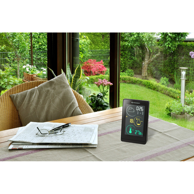 Метеостанція Bresser Colour weather station Temeo Life H Black (7008000CM3000)