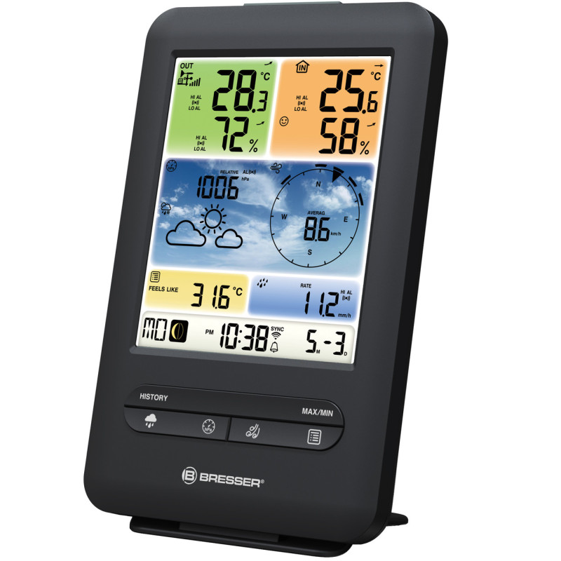 Метеостанция Bresser Weather Center 5-in-1 V WIFI Professional colour (7002585)
