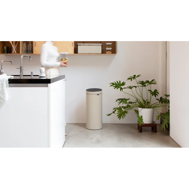 Бак для сміття Brabantia TOUCH BIN NEW, об'єм 30 л, бежевий (149986)
