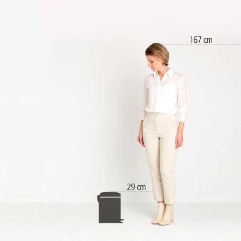 Бак для сміття Brabantia PEDAL BIN NEWICON, об'єм 3 л, бежевий (149887)