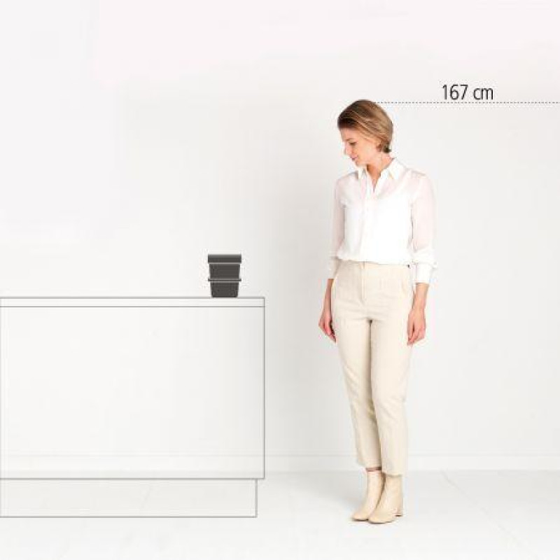 Відро для сміття Sort&Go Brabantia, 3 л, сірий (209888)